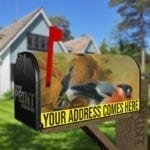 Autumn Bullfinch Couple Decorative Curbside Farm Mailbox Cover