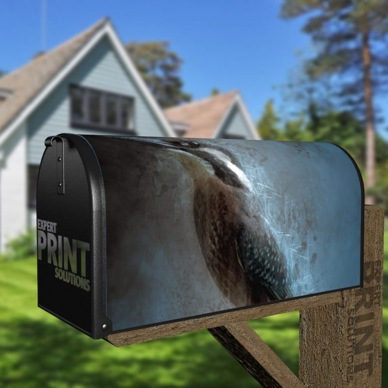 Twilight Kingfisher Decorative Curbside Farm Mailbox Cover