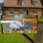 Beautiful Swan Family Decorative Curbside Farm Mailbox Cover