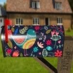 Beautiful Folk Art Ethnic Bird Decorative Curbside Farm Mailbox Cover