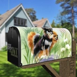 Springtime Puppy Brothers Decorative Curbside Farm Mailbox Cover