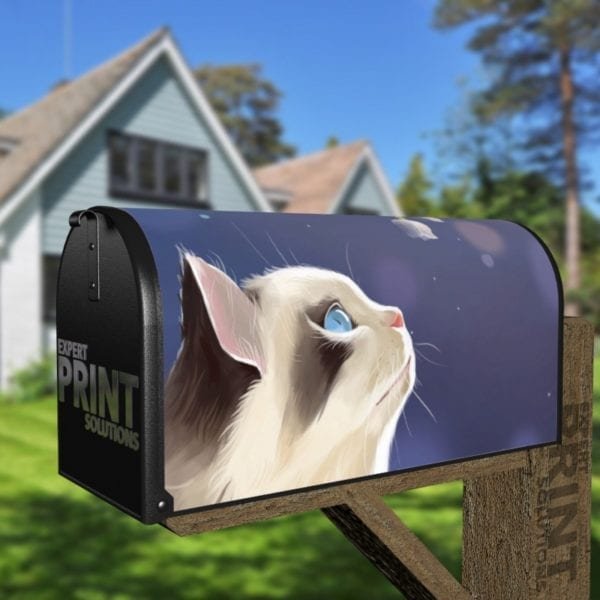 Kitten and Lily of the Valley Decorative Curbside Farm Mailbox Cover