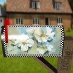 Delicate White Flowers Decorative Curbside Farm Mailbox Cover