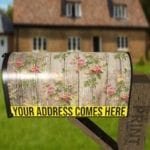 Rustic Flowers on Wood Pattern #2 Decorative Curbside Farm Mailbox Cover