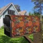 Rustic Flowers on Wood Pattern #7 Decorative Curbside Farm Mailbox Cover