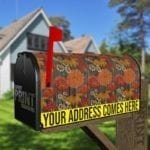 Rustic Flowers on Wood Pattern #7 Decorative Curbside Farm Mailbox Cover