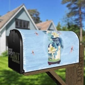 Love Grows Here Masonjar Decorative Curbside Farm Mailbox Cover