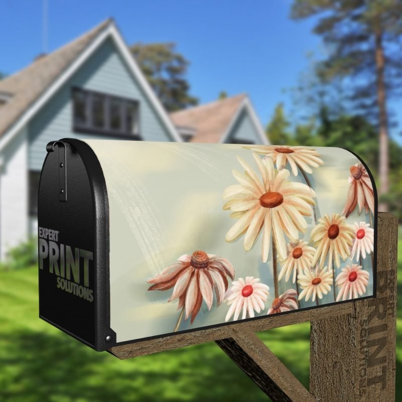 Pretty Morning Daisies Decorative Curbside Farm Mailbox Cover