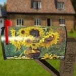 Sunflowers in the Table Decorative Curbside Farm Mailbox Cover