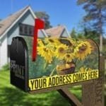 Sunflowers in the Table Decorative Curbside Farm Mailbox Cover