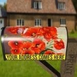 Poppies in a Blue Vase Decorative Curbside Farm Mailbox Cover