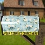 Little White and Blue Flowers Decorative Curbside Farm Mailbox Cover
