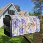 Flowers on Wood Pattern #3 Decorative Curbside Farm Mailbox Cover