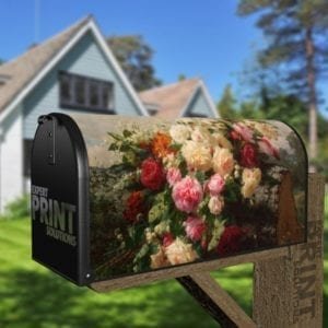 Beautiful Romantic Victorian Roses #13 Decorative Curbside Farm Mailbox Cover