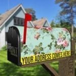 Garden Roses on Green Background Decorative Curbside Farm Mailbox Cover
