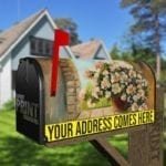 Flowers on a Stone Sill - Still Life Decorative Curbside Farm Mailbox Cover