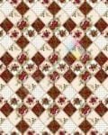 Folk Patchwork Quilt Pattern with Flowers #1 Decorative Curbside Farm Mailbox Cover