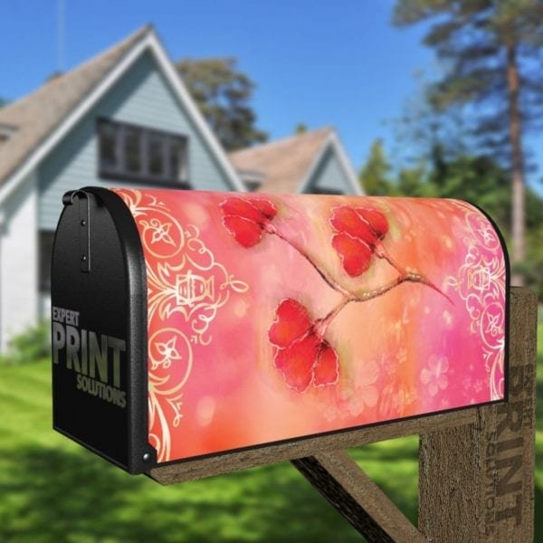 Vintage Poppy Design Decorative Curbside Farm Mailbox Cover