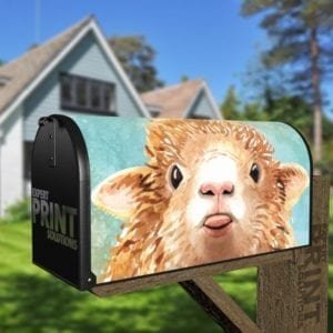 Cute Sassy Sheep Decorative Curbside Farm Mailbox Cover