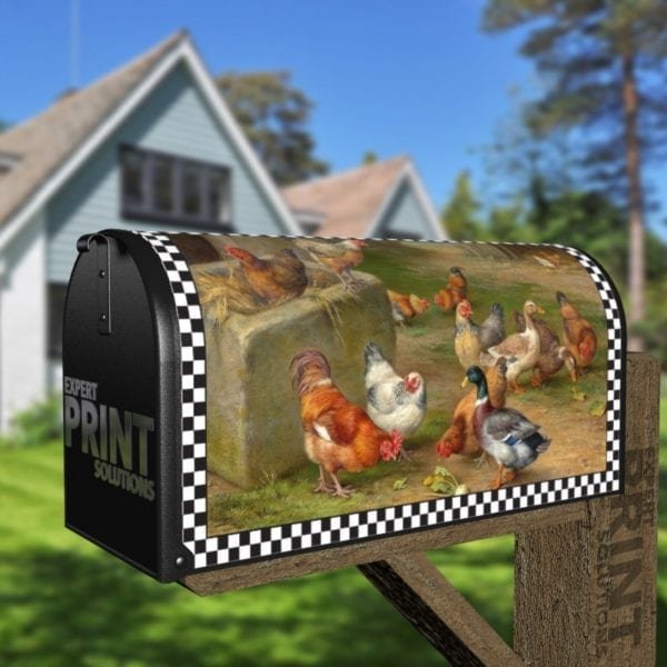 Life of the Barnyard Animals #10 Decorative Curbside Farm Mailbox Cover
