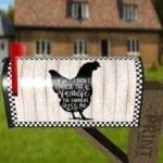 Farmhouse Chicken Silhouette Decorative Curbside Farm Mailbox Cover