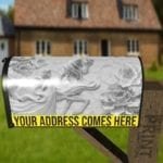 White Horse and Princess Decorative Curbside Farm Mailbox Cover