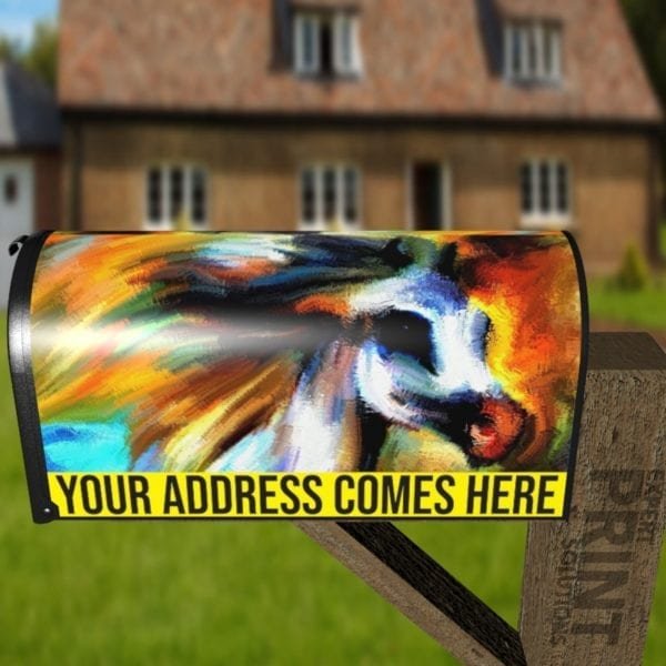 Abstract Horse Decorative Curbside Farm Mailbox Cover