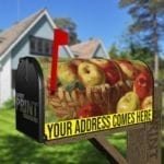 Basket with Apples Decorative Curbside Farm Mailbox Cover