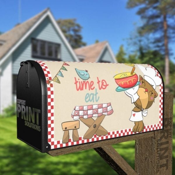 Cute Kitten Chef Decorative Curbside Farm Mailbox Cover