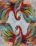 Rainbow Phoenix Decorative Curbside Farm Mailbox Cover