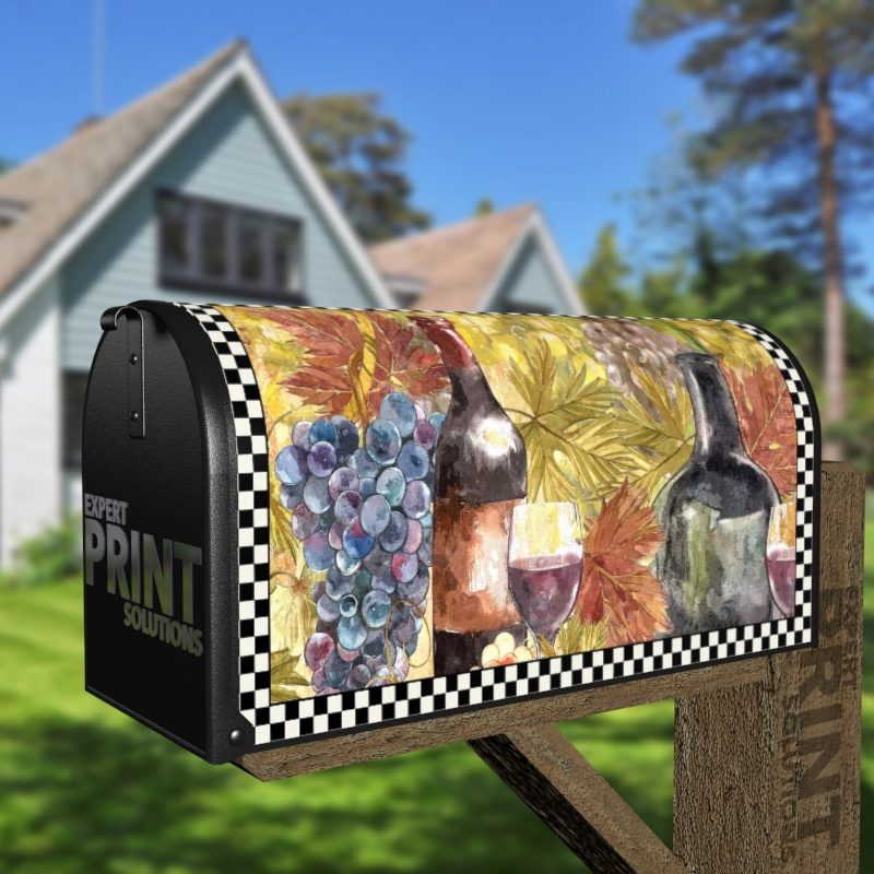 Vintage Tuscan Winery Design #4 Decorative Curbside Farm Mailbox Cover