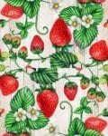Strawberries on Wood Pattern Decorative Curbside Farm Mailbox Cover