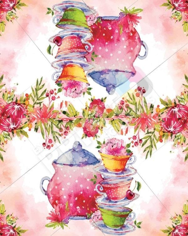 Afternoon Tea Design #3 Decorative Curbside Farm Mailbox Cover