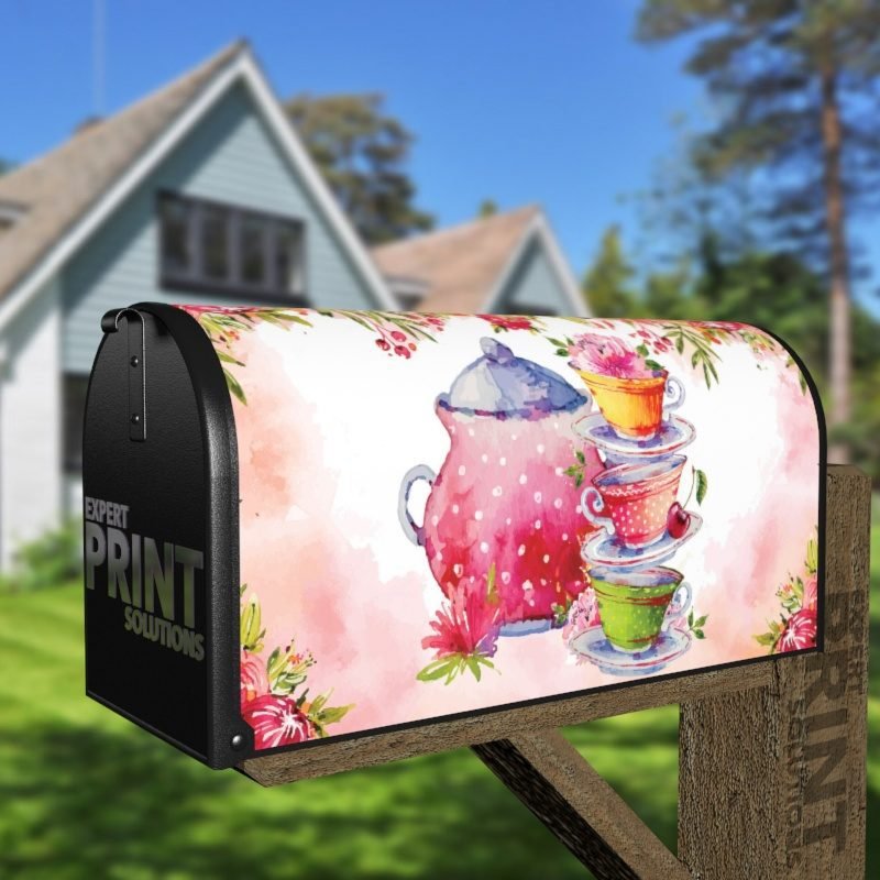 Afternoon Tea Design #3 Decorative Curbside Farm Mailbox Cover