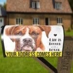 Life is Better with a Boxer Decorative Curbside Farm Mailbox Cover