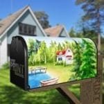 Little Cottage By the Lake #1 Decorative Curbside Farm Mailbox Cover