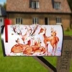 Beautiful Flower Deer Family #3 Decorative Curbside Farm Mailbox Cover