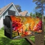 Colorful Autumn Lake Decorative Curbside Farm Mailbox Cover