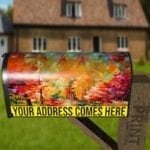 Colorful Autumn Lake Decorative Curbside Farm Mailbox Cover