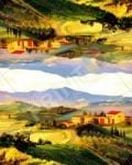 Beautiful Tuscan Summer Sunset Decorative Curbside Farm Mailbox Cover