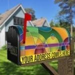 Colorful Abstract Design #5 Decorative Curbside Farm Mailbox Cover