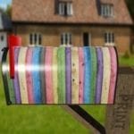 Colorful Wood Pattern Decorative Curbside Farm Mailbox Cover