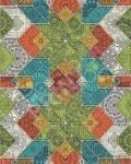 Bohemian Folk Art Ethnic Mandala Patchwork Pattern Decorative Curbside Farm Mailbox Cover