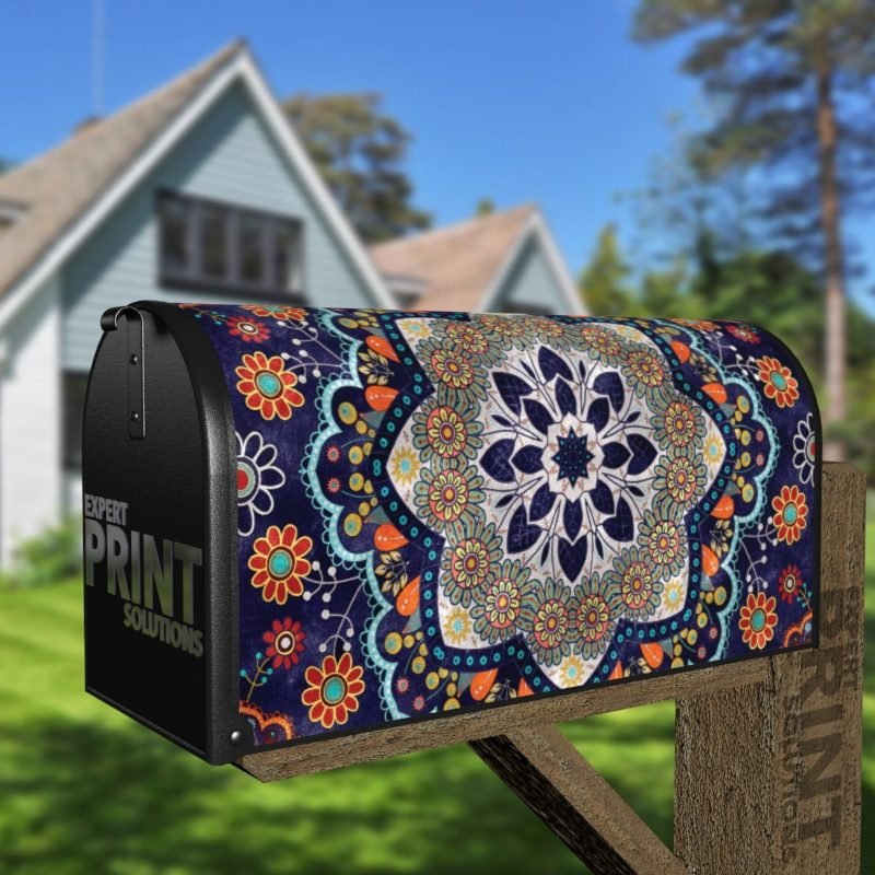 Beautiful Ethnic Mandala Design #1 Decorative Curbside Farm Mailbox Cover