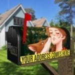 Forest Fairy and a Fox Decorative Curbside Farm Mailbox Cover