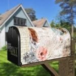 Beautiful Shabby Chic Vintage Garden with a Girl Decorative Curbside Farm Mailbox Cover