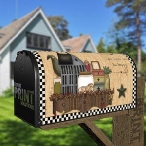 Live, Love and Be Happy Decorative Curbside Farm Mailbox Cover