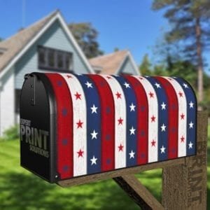 Stars and Stripes Decorative Curbside Farm Mailbox Cover