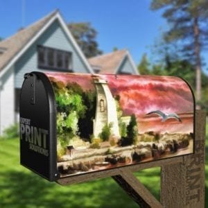 Lighthouse Before Storm Decorative Curbside Farm Mailbox Cover