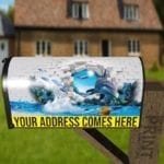 Broken Wall with Dolphins and Fish Decorative Curbside Farm Mailbox Cover